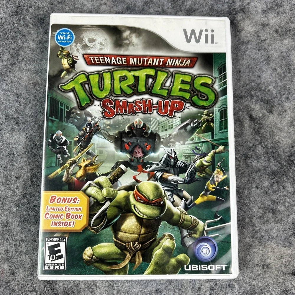 Wii Teenage Mutant Ninja Turtles: Smash-Up (Nintendo, Wii) No‎ Comic *Tested*